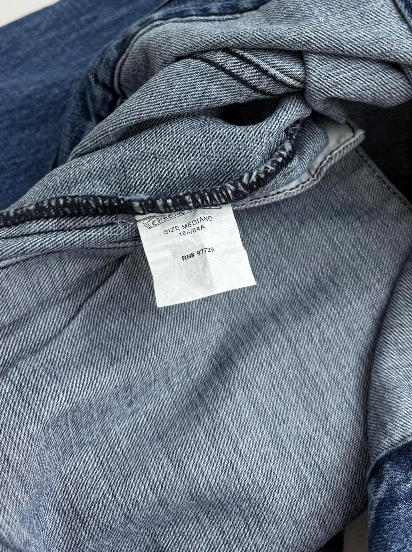 P550 Chrome Hearts washed denim denim jacket S/M/L/XL